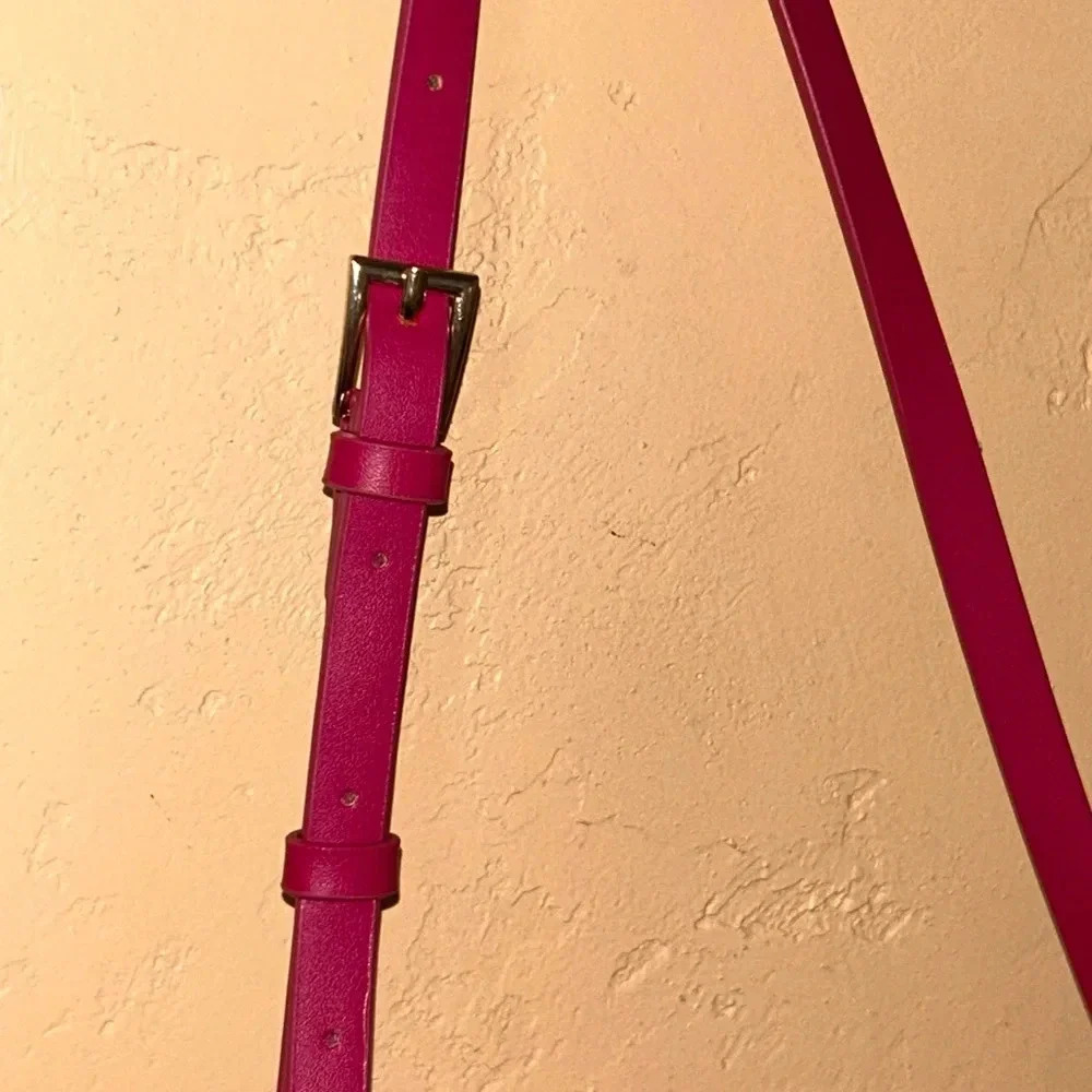 JASON WU Fuscia Aria Quilted Flap Over Vegan Leather Crossbody NWTS - Picture 5 of 8